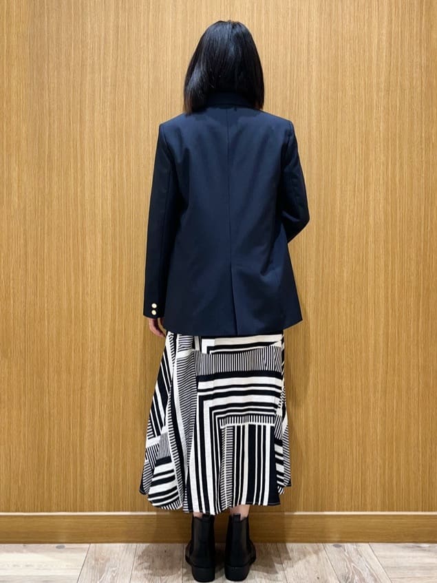 aさんの「OPAQUE.CLIP｜ジオメトリック柄ワンピース」を使ったコーディネート