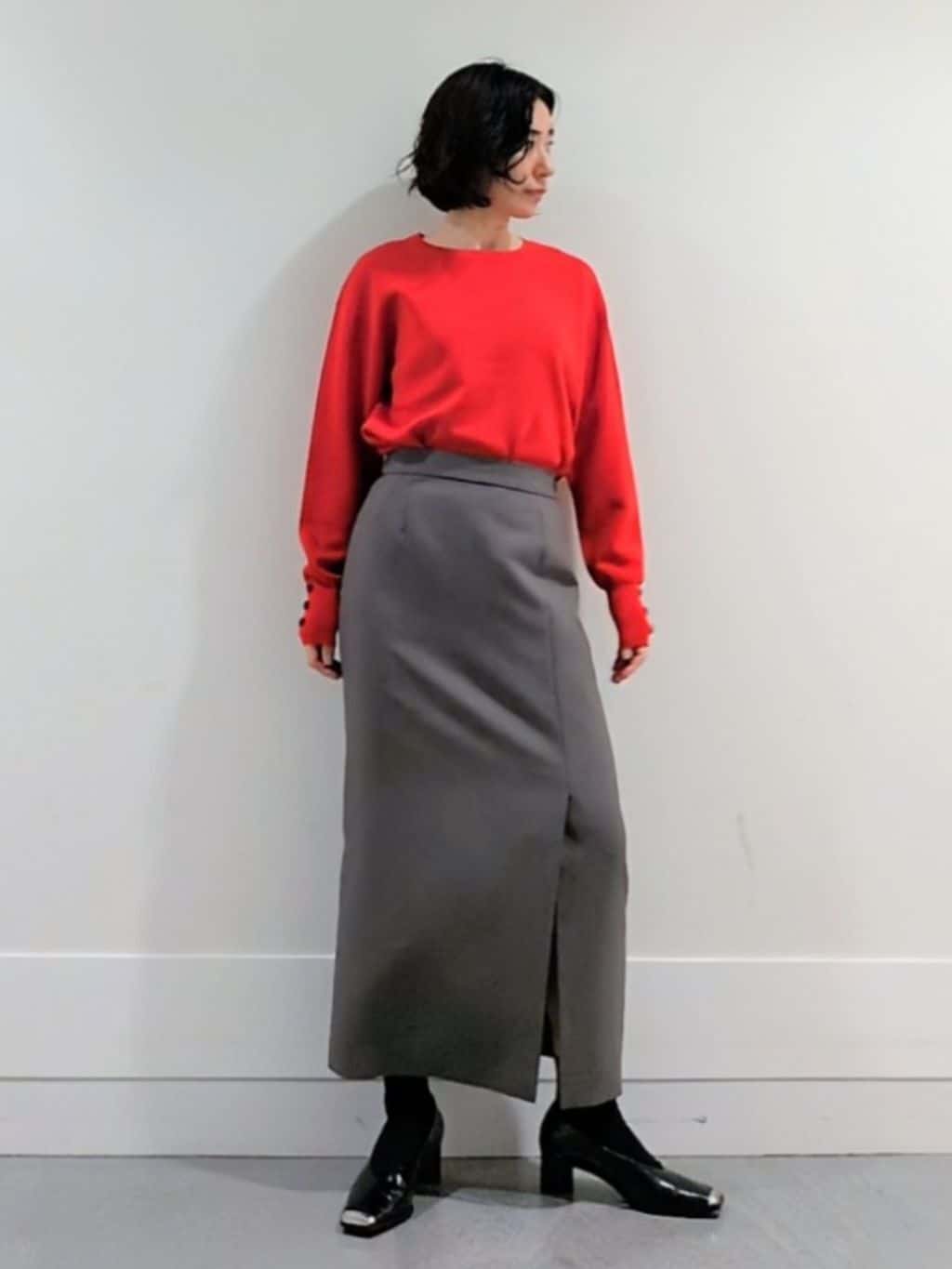 ミズタさんの「UNTITLED｜【アンサンブル可/洗える】ウールミラノリブニット」を使ったコーディネート