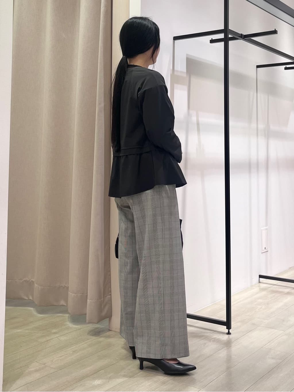 hasuさんの「INDIVI｜ストレッチシアーロングTシャツ」を使ったコーディネート