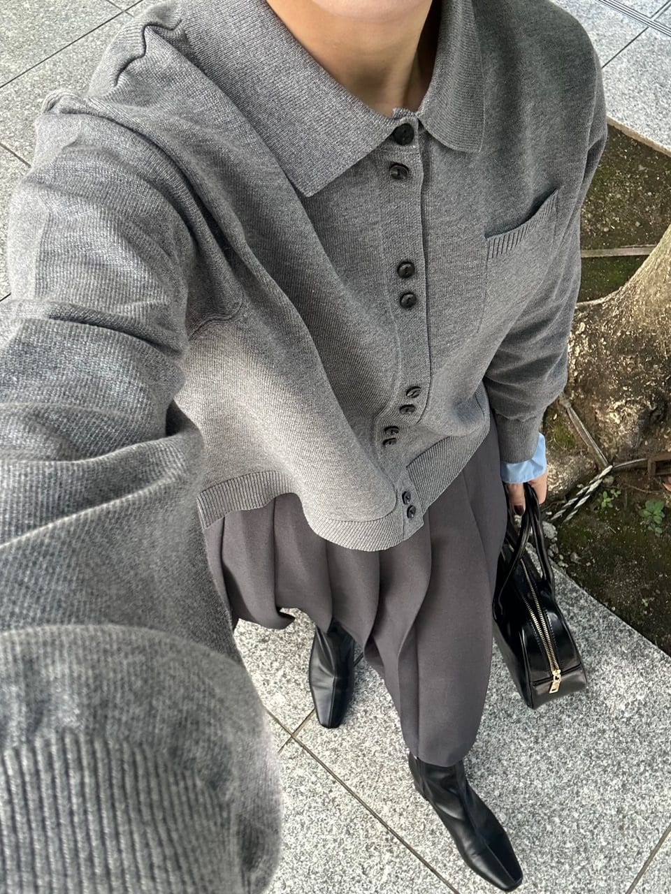 RINAさんの「OPAQUE.CLIP｜ワイドプリーツスカート【洗濯機OK】」を使ったコーディネート
