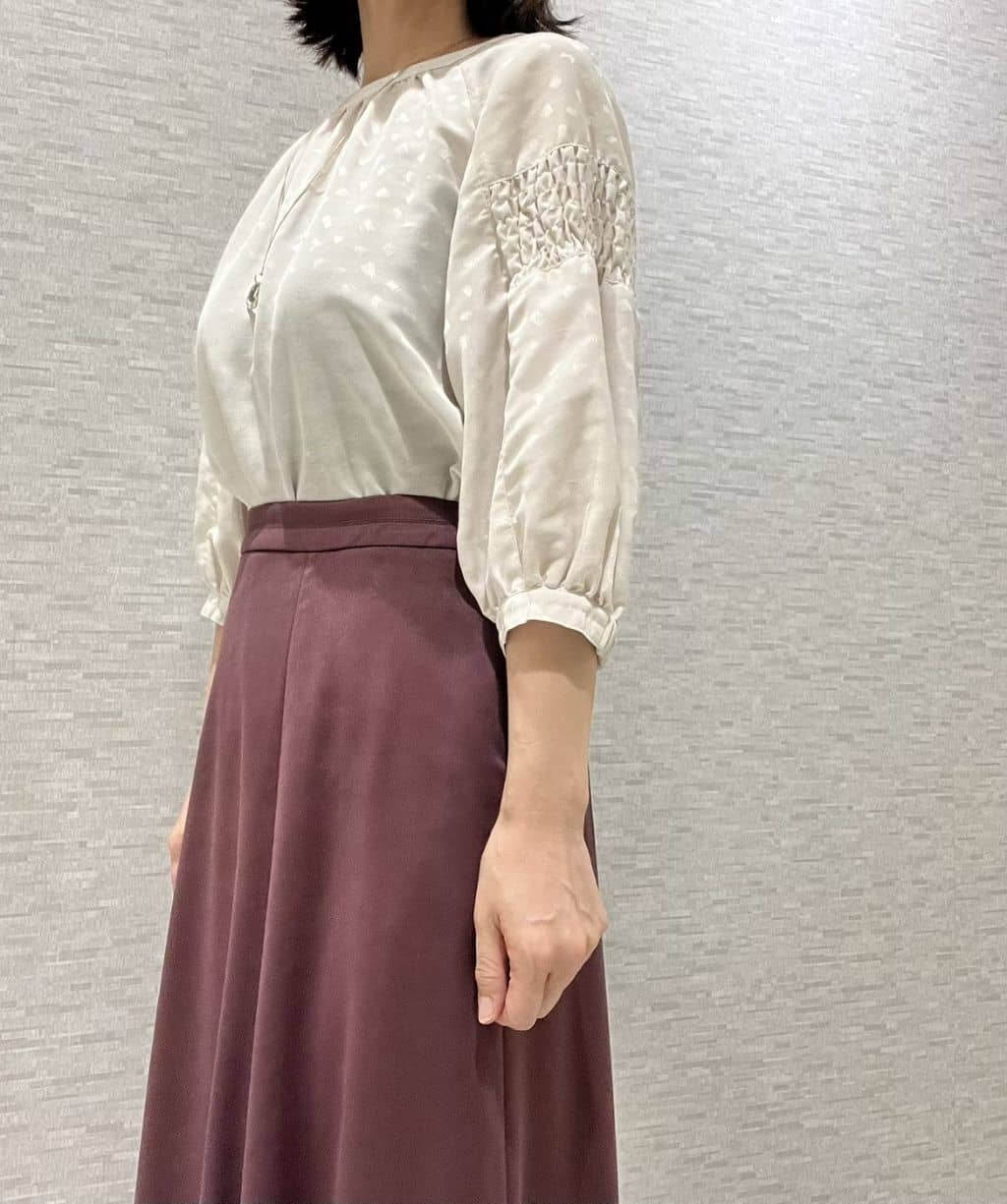 marikoさんの「Reflect｜【一枚で着映える◎】レオパード風ジャカードブラウス」を使ったコーディネート