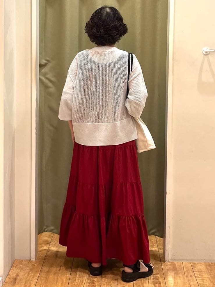 ☆ほしさんの「SHOO･LA･RUE｜キラッと光るラメとスパンコールが印象的 メッシュカーディガン」を使ったコーディネート