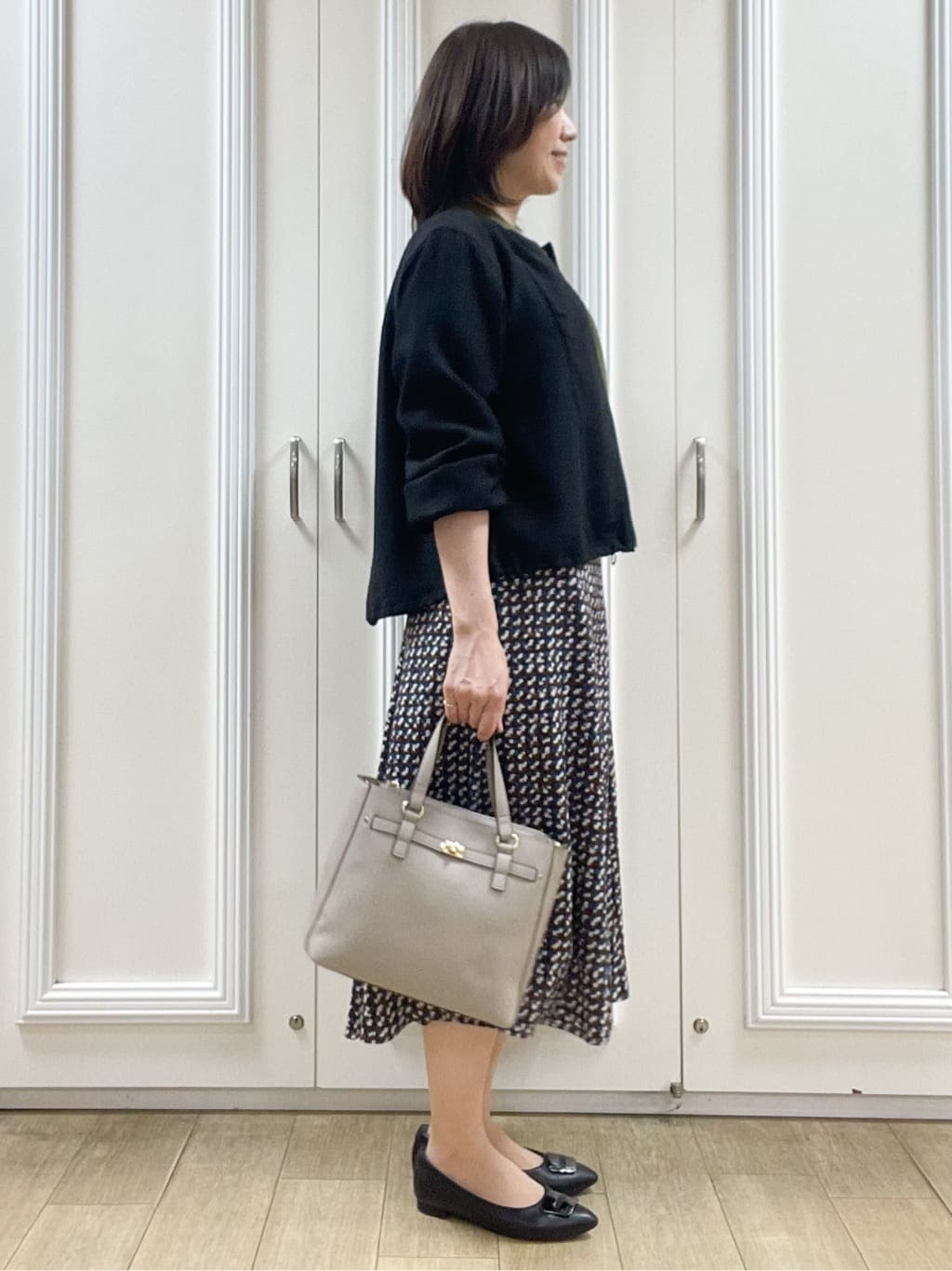 めいさんの「Reflect｜【ライトアウター／ゆったり羽織れる／気軽な羽織りに◎】ライトブルゾン」を使ったコーディネート