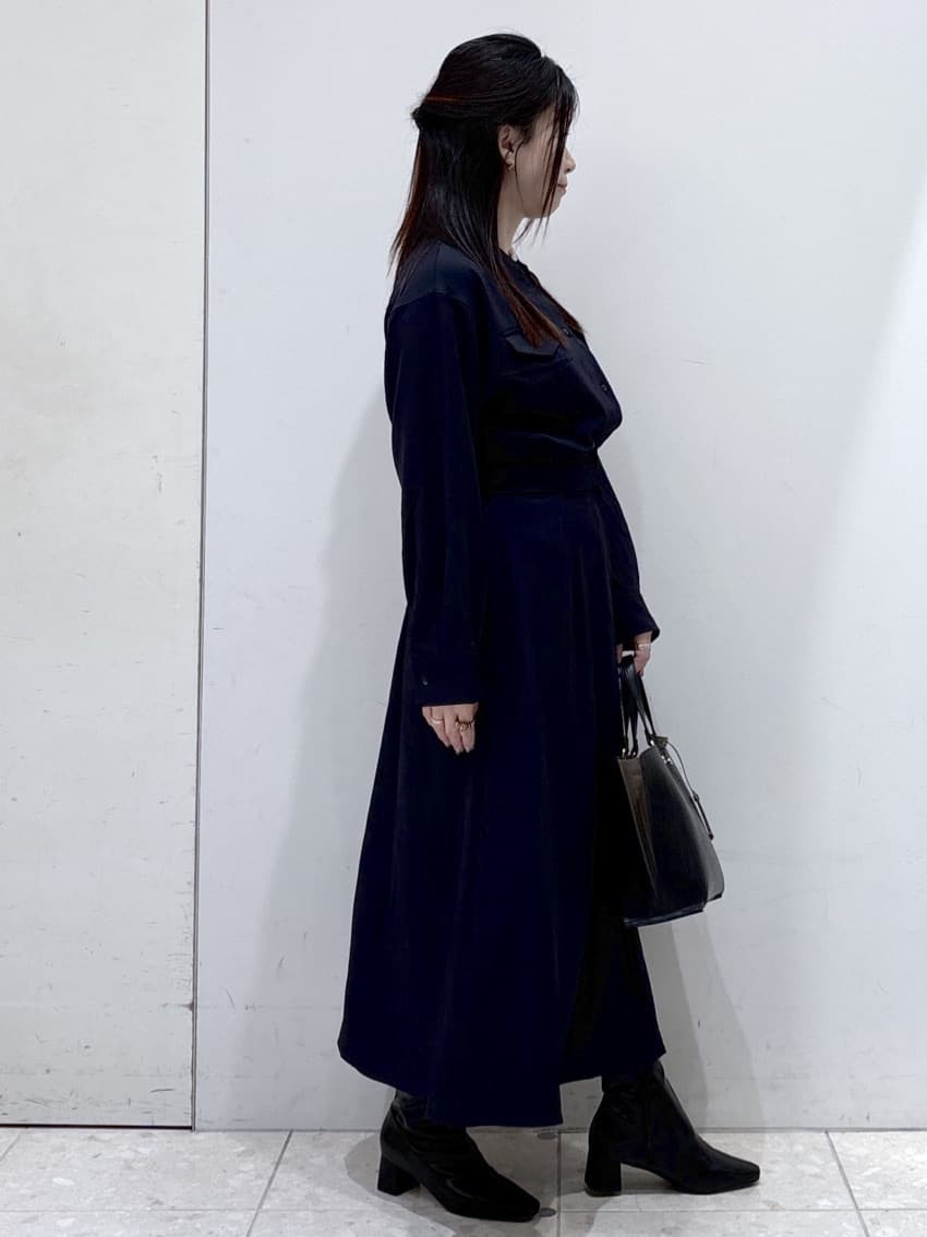 mameさんの「OPAQUE.CLIP｜ウールライクフィット＆フレアワンピース【洗濯機OK】」を使ったコーディネート