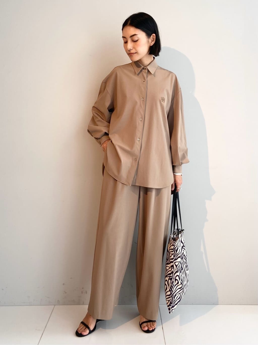 AYAさんの「UNTITLED｜【PROTAGPNISTA】QUICK DRY WAIST LOGO PANTS」を使ったコーディネート