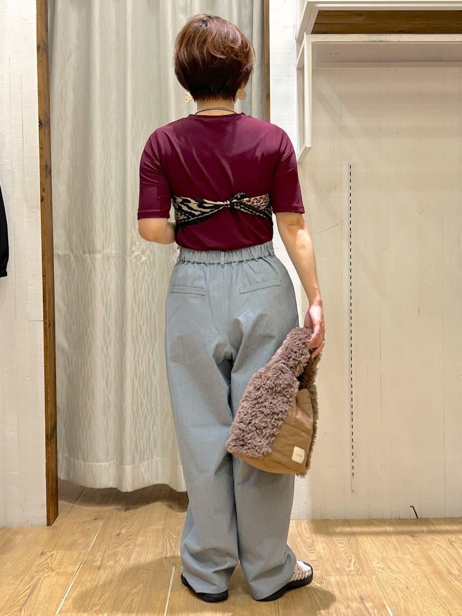ga_riさんの「THE SHOP TK｜5分袖シアーTシャツ【二の腕カバー/洗濯機OK】」を使ったコーディネート