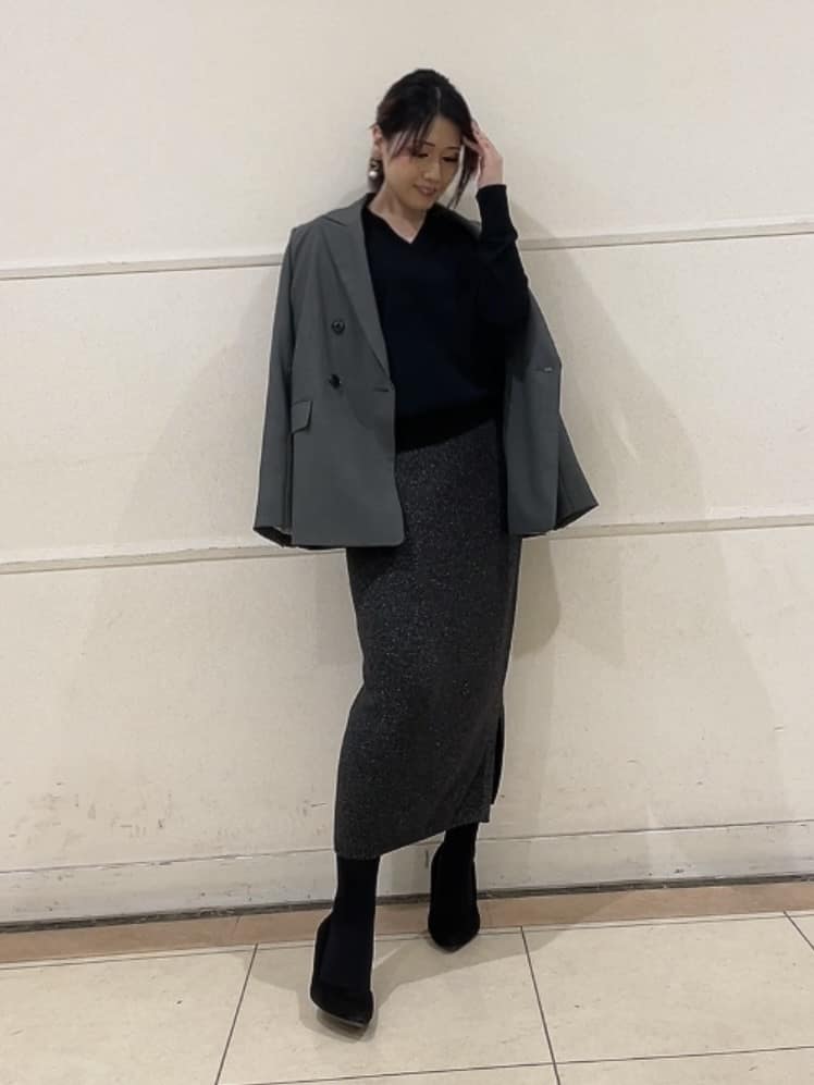 watanabeさんの「UNTITLED｜【セットアップ可】ウールライク ダブルブレストジャケット」を使ったコーディネート