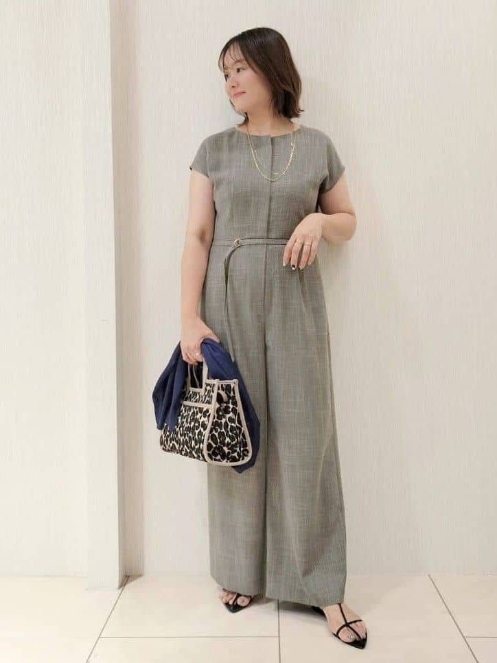 naokoさんの「UNTITLED｜【接触冷感/オールインワン/洗える】梳毛調合繊コンビネゾン」を使ったコーディネート
