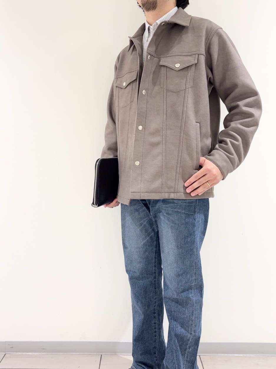 及川さんの「TAKEO KIKUCHI｜【抗菌防臭/シーズンレス】シアサッカーギンガムチェック ストレッチシャツ」を使ったコーディネート