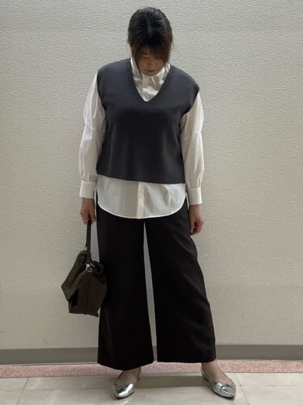 chinatsuさんの「Reflect｜【すっきりシルエット】ワイドクロップドパンツ」を使ったコーディネート