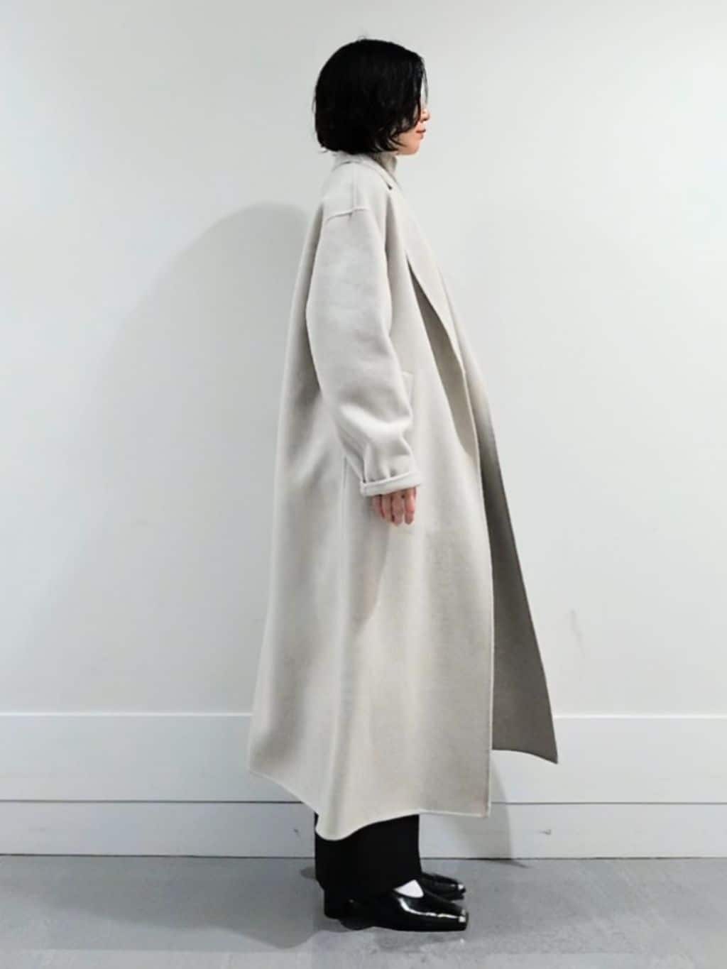 ミズタさんの「UNTITLED｜【8色展開/洗える】ウールカシミヤ ハイネックニット」を使ったコーディネート