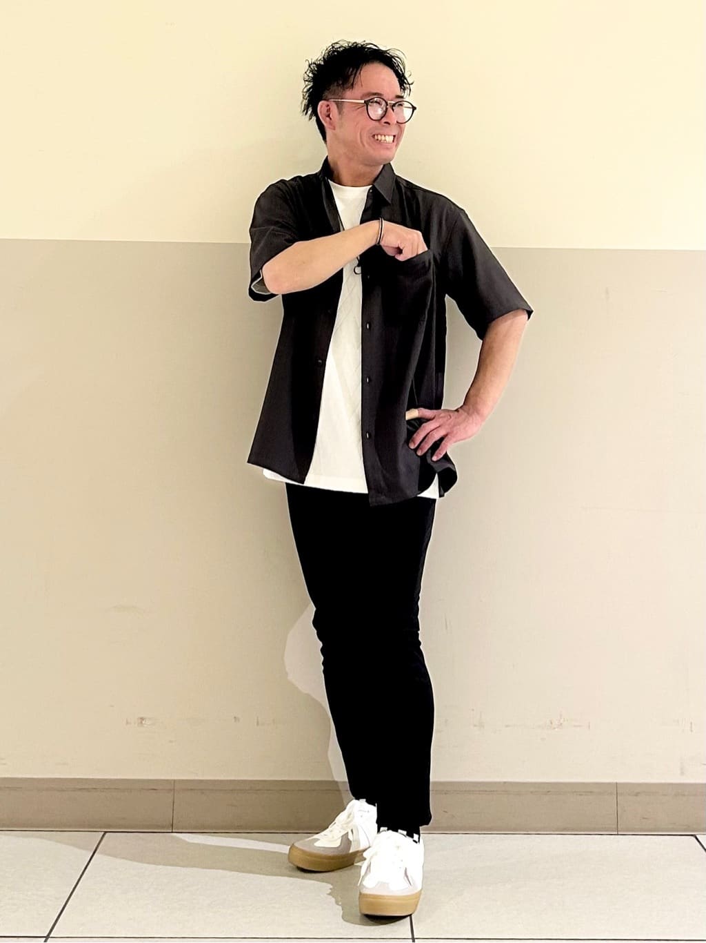 KENJI Iさんの「THE SHOP TK｜【ご好評につき再入荷！】ドライポリシャツ　洗濯機OK」を使ったコーディネート
