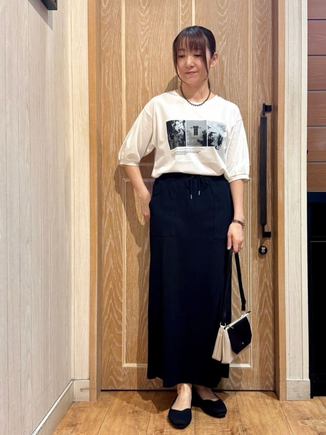 KAORIさんの「SHOO･LA･RUE｜【S-LL】寒暖差のある時期に 大人上品なシアーブルゾン」を使ったコーディネート