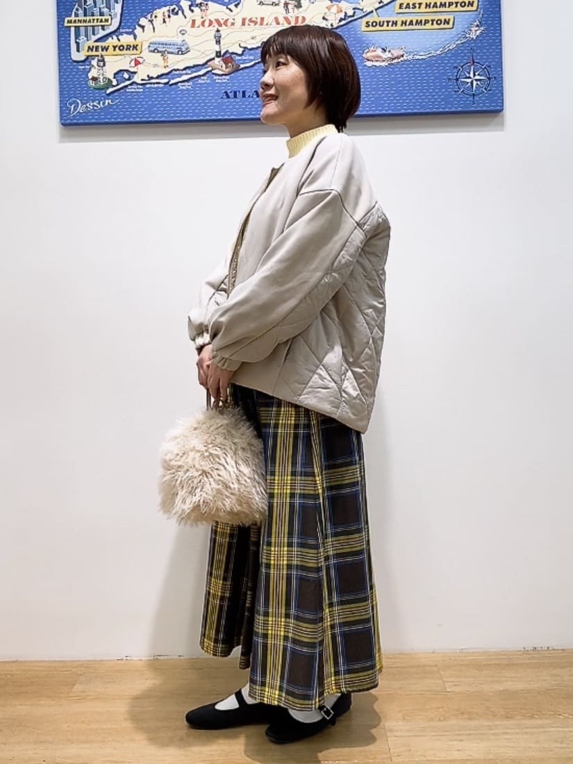 Hamaさんの「Dessin｜ダンボールジップブルゾン」を使ったコーディネート