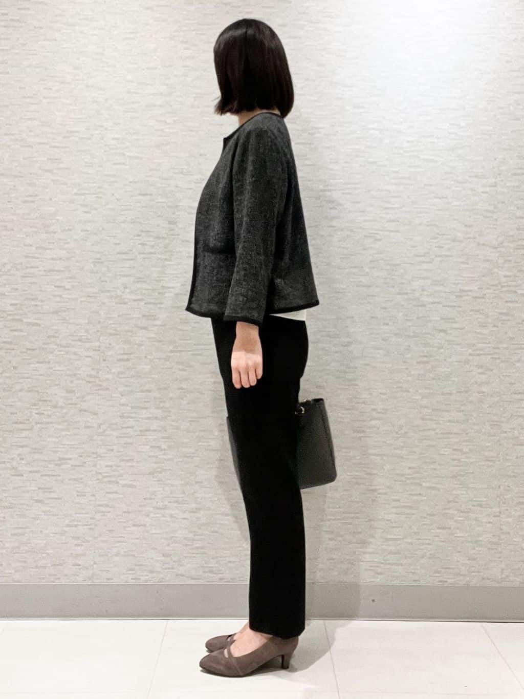 marikoさんの「Reflect｜【軽い着心地】メッシュツイードジャケット」を使ったコーディネート