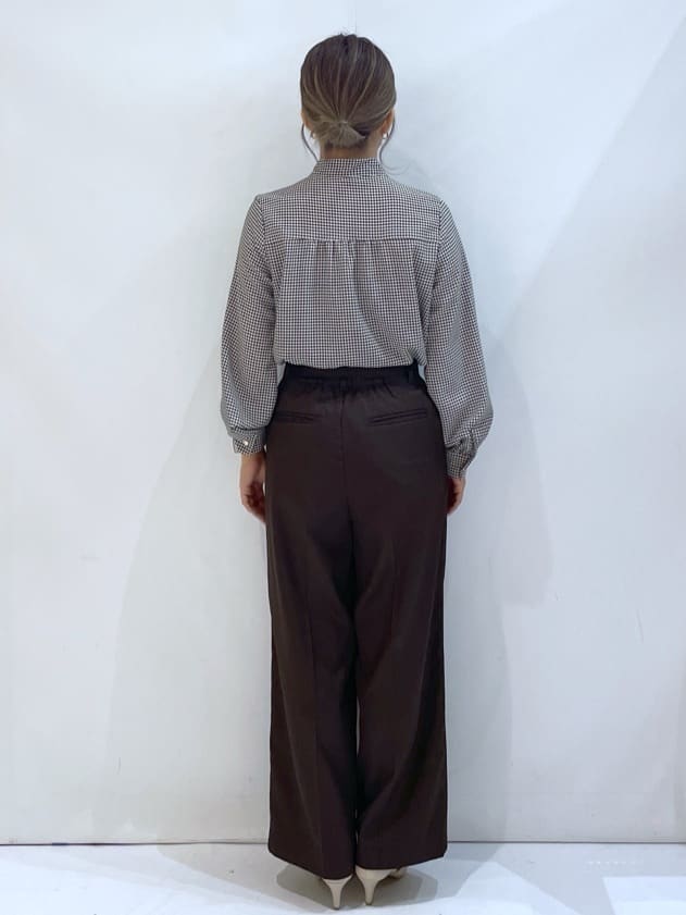 manaさんの「OPAQUE.CLIP｜アシンメトリーレイヤードボウタイブラウス【洗濯機OK／イージーアイロン／防シワ】《XS～3L》」を使ったコーディネート