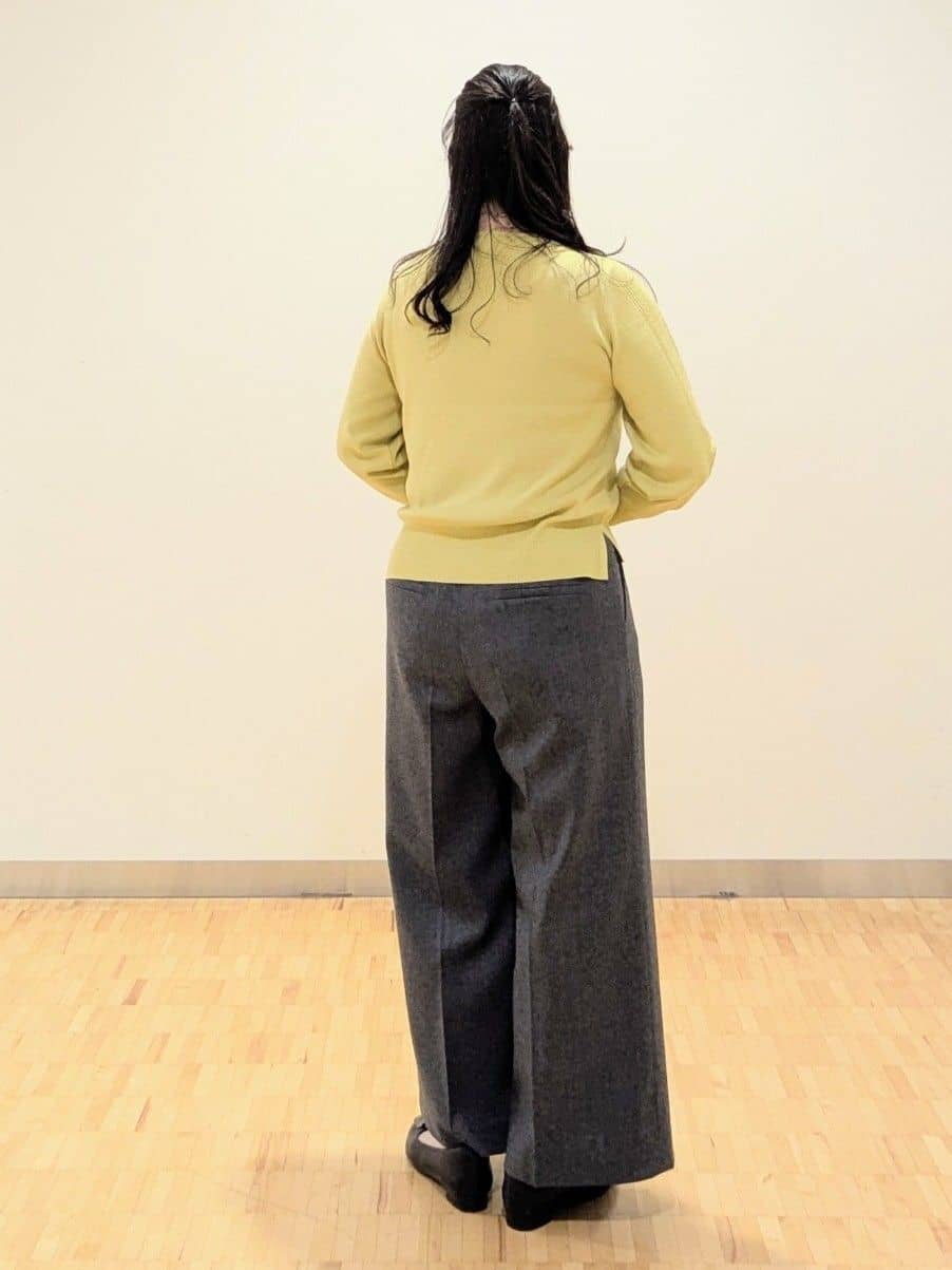 なおさんの「Reflect｜【選べる6色／長く着られる◎】ボートネックニット」を使ったコーディネート