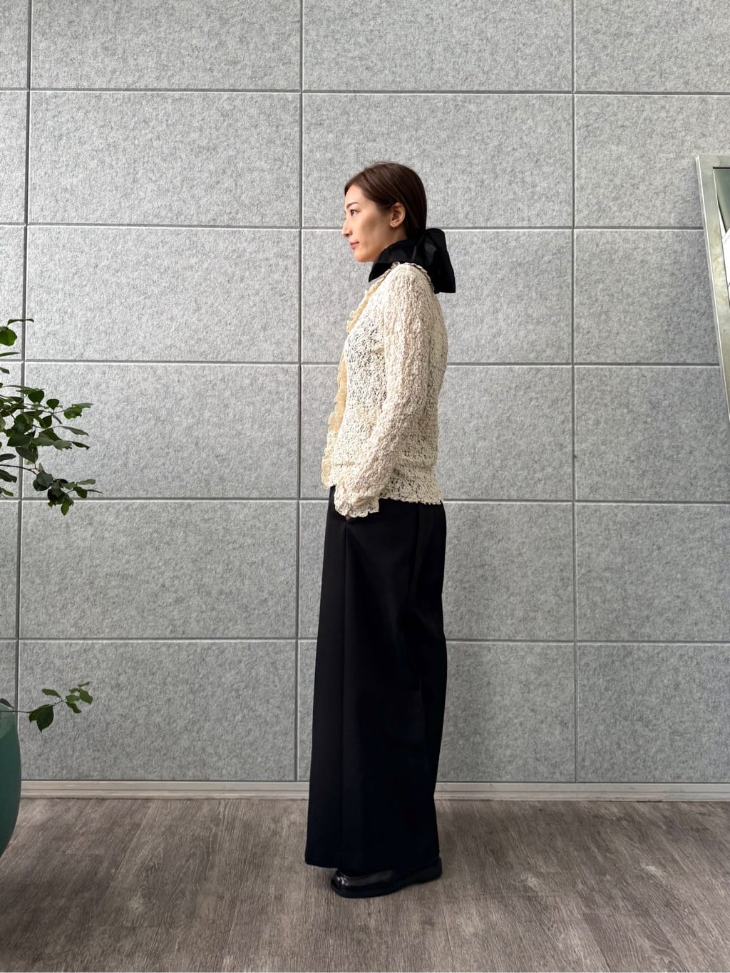 uchi__yamaさんの「CODE A｜center slit wide pants」を使ったコーディネート