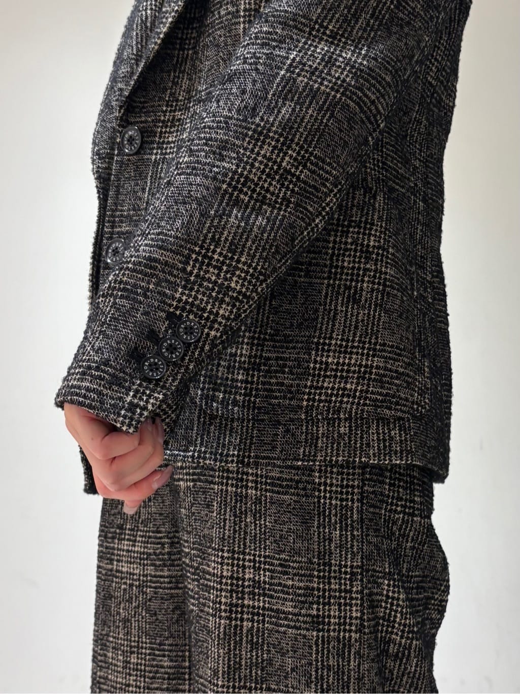 やなぎさんの「DRESSTERIOR｜ストレッチフルニードルニット」を使ったコーディネート