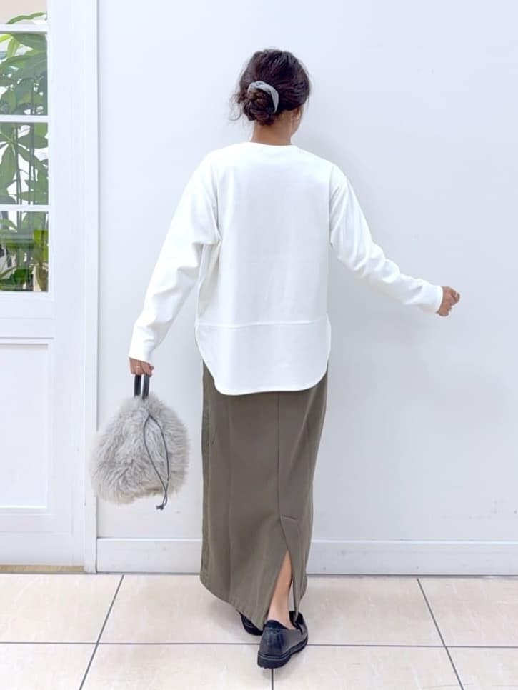 Osawaさんの「Dessin｜【美シルエット/洗える】切替カットソー」を使ったコーディネート