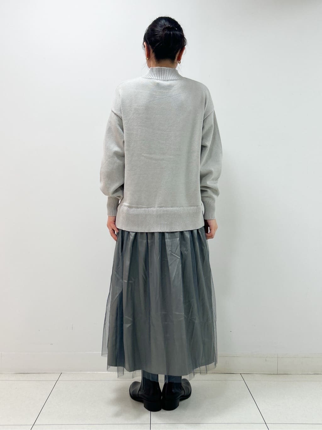 Kaiさんの「Dessin｜【洗える】ニットチュールドッキングワンピース」を使ったコーディネート