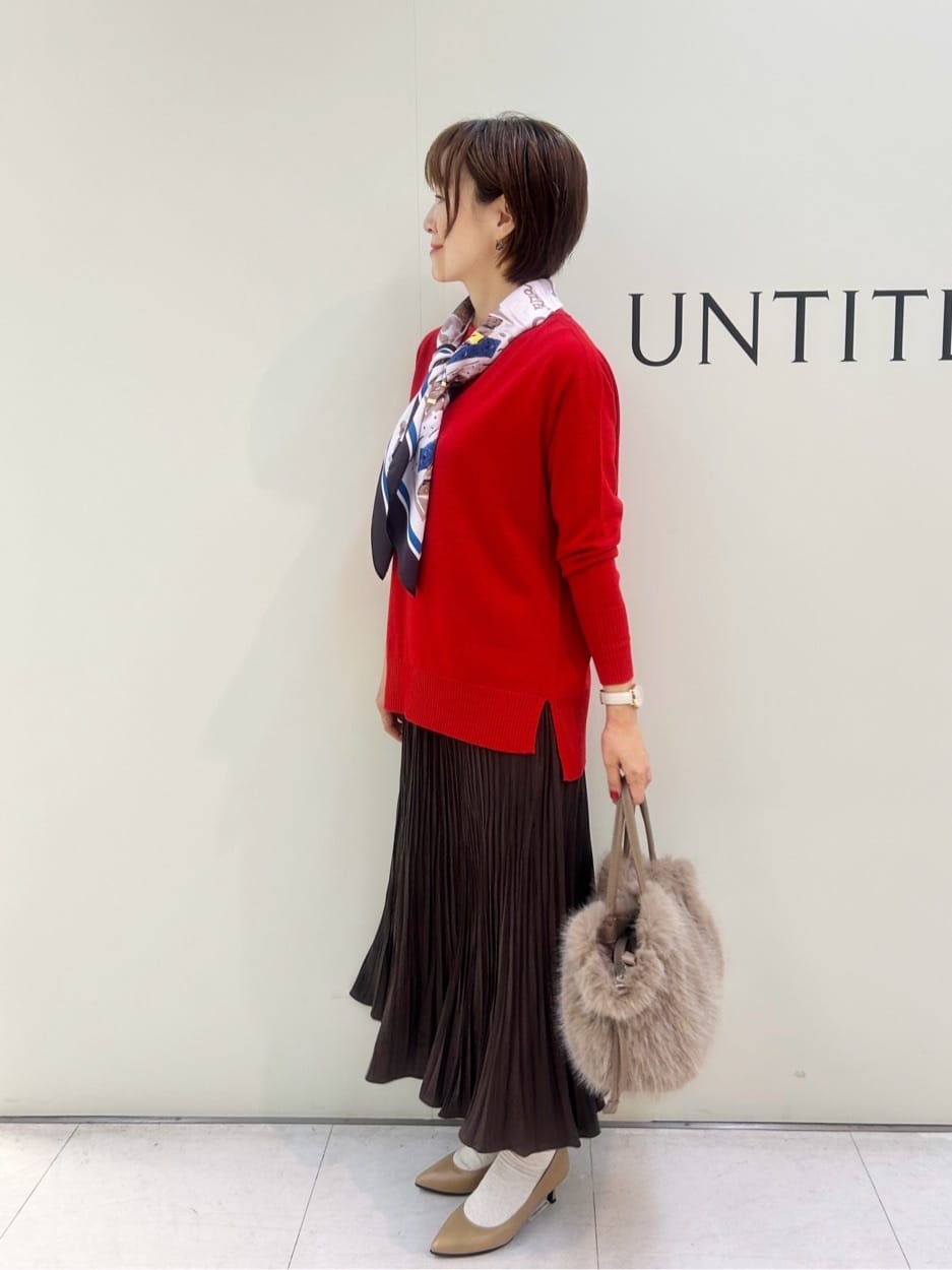 Mikiさんの「UNTITLED｜【8色展開/体型カバー】魅せるタイムレスニット」を使ったコーディネート