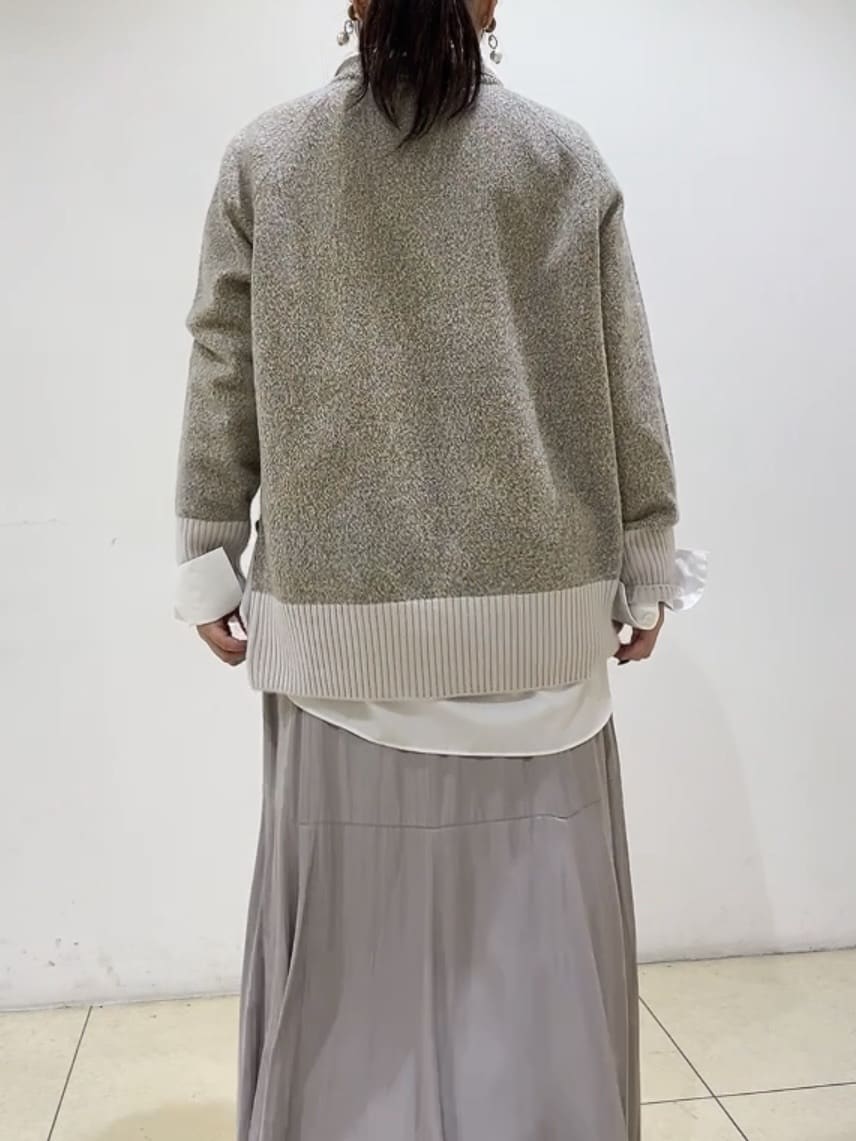 watanabeさんの「UNTITLED｜【重ね着もおすすめ/洗える】ウールカシミヤ クルーネックニット」を使ったコーディネート
