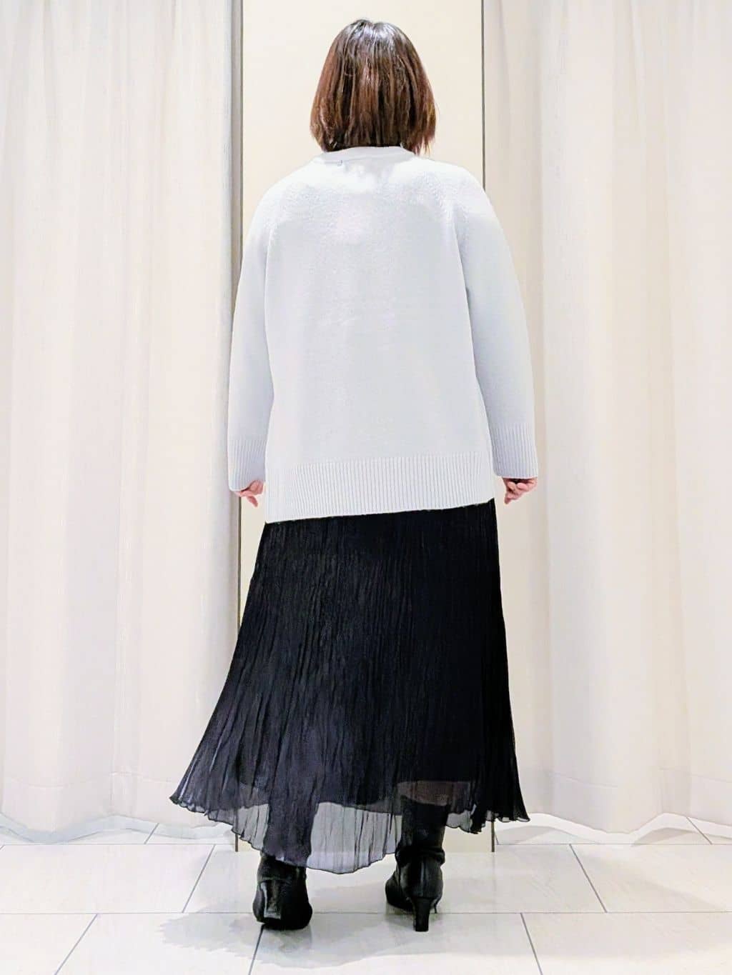 Onumaさんの「UNTITLED｜【重ね着もおすすめ/洗える】ウールカシミヤ クルーネックニット」を使ったコーディネート