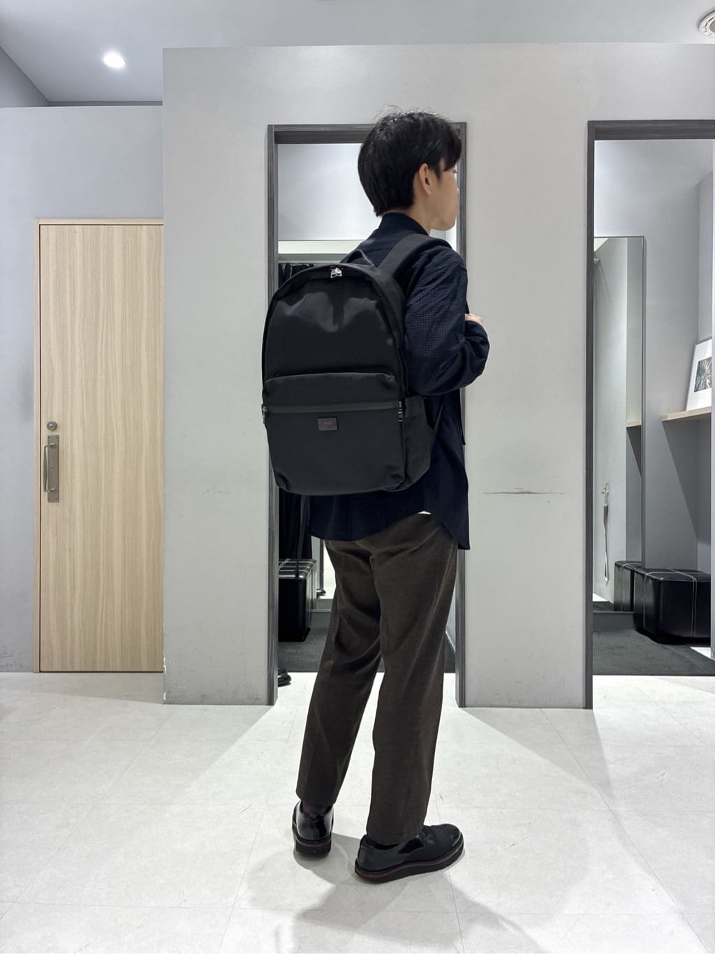 わいずみさんの「TAKEO KIKUCHI｜【抗菌防臭/シーズンレス】シアサッカー ジャージシャツ」を使ったコーディネート