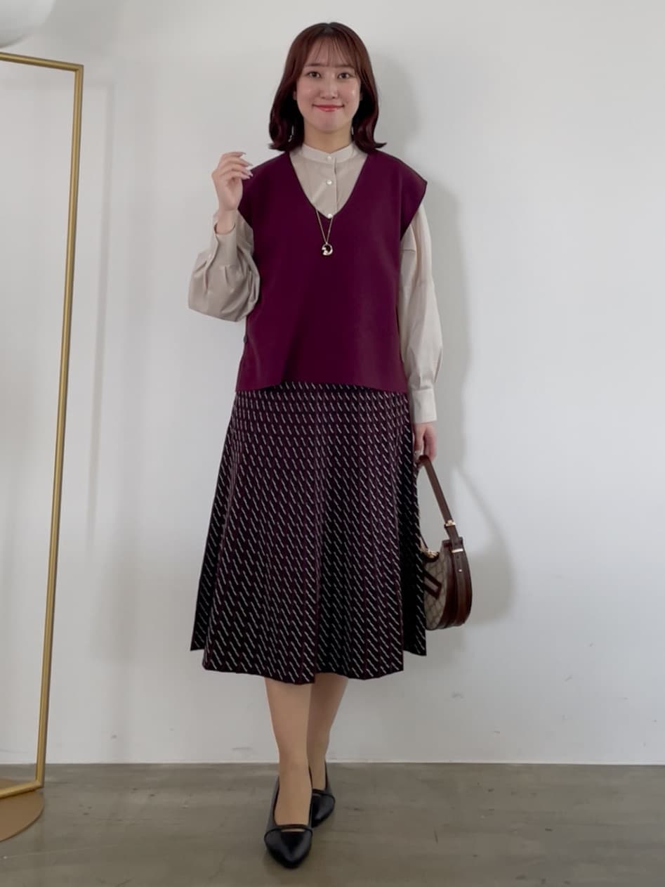 yukariさんの「Reflect｜【さらっと一枚で決まる／重ね着にもおすすめ◎】タックスリーブシャツブラウス」を使ったコーディネート