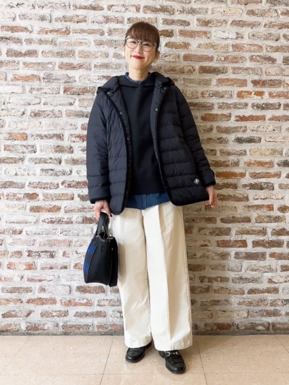 Yasucoさんの「Dessin｜【撥水・2WAY】ミュラーダウンコートミドル丈」を使ったコーディネート