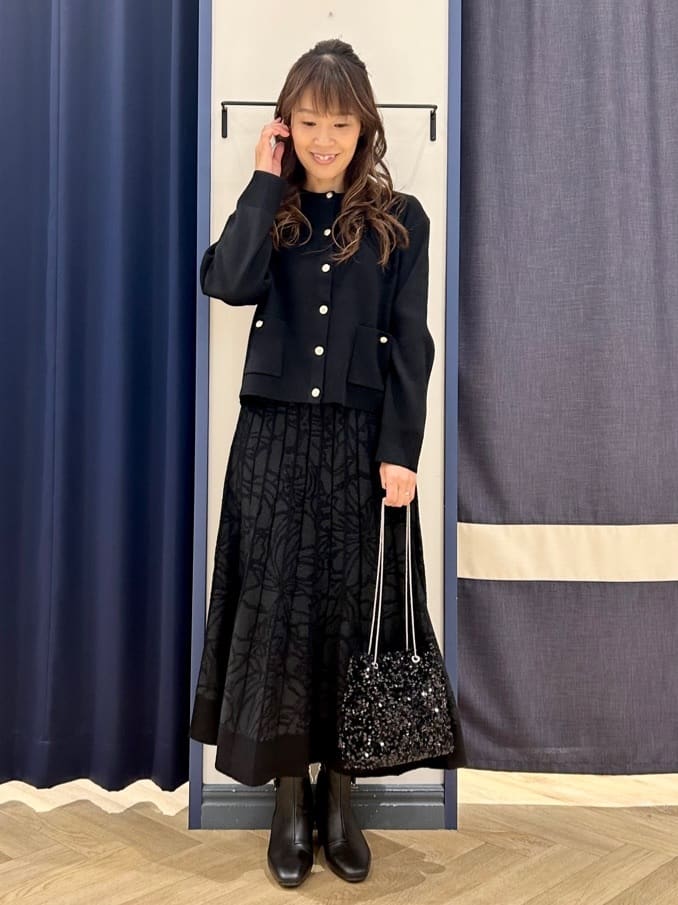 Orikaさんの「grove｜【SET UP対応】ジャケットライク総針カーディガン」を使ったコーディネート