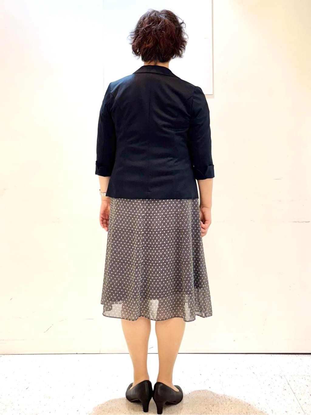 ヤスコさんの「Reflect｜【選べる7色◎／手洗い可／二の腕カバー】半袖ニット」を使ったコーディネート