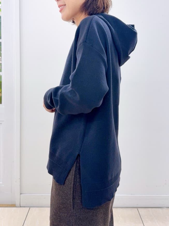 Osawaさんの「Dessin｜【洗える／体型カバー】ちょうどいいニットパーカ」を使ったコーディネート