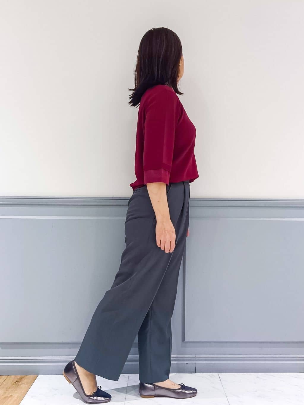 なっちゃんさんの「grove｜【ひんやり多機能】やわらかドライタッチ 袖口シアードッキングプルオーバー」を使ったコーディネート