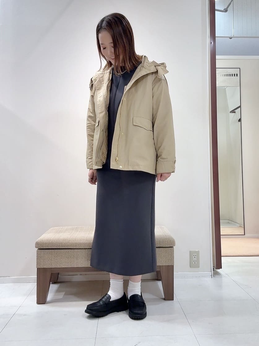 YUIさんの「UNTITLED｜【セットアップ可/洗える/ウエストゴム】ダンボールジャージスカート」を使ったコーディネート