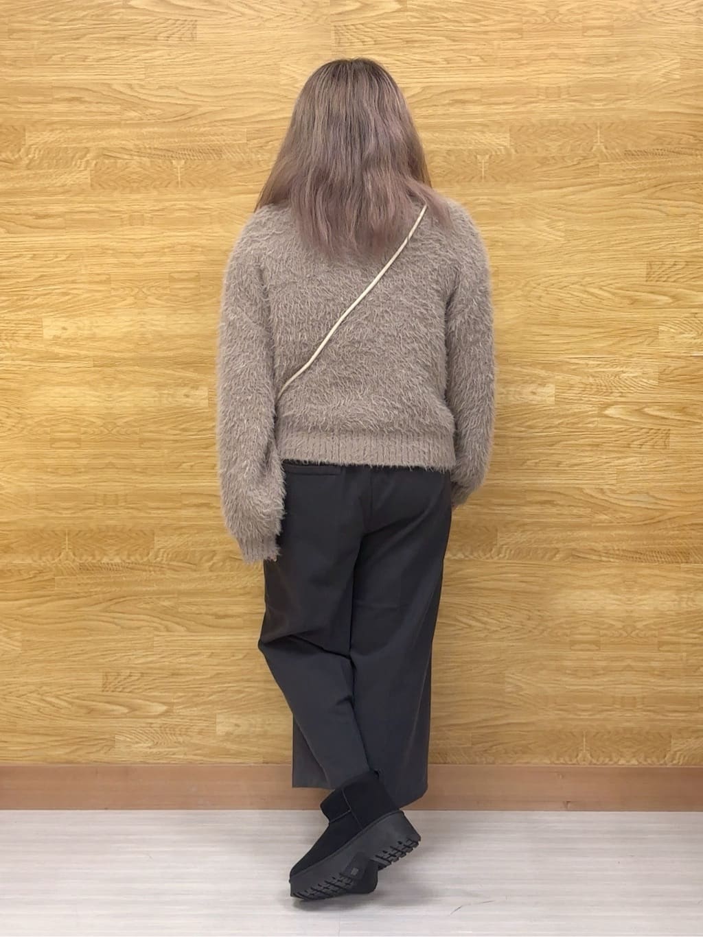 ぁむさんの「SHOO･LA･RUE｜【洗濯機可/S-LL】きちんと見えする あったか裏起毛ガウチョパンツ」を使ったコーディネート