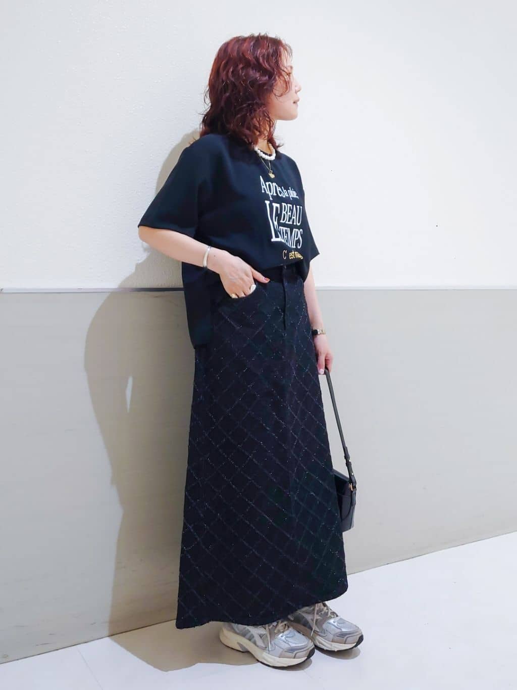 maruさんの「THE SHOP TK｜ドルマン半袖ジャケット【洗える】」を使ったコーディネート
