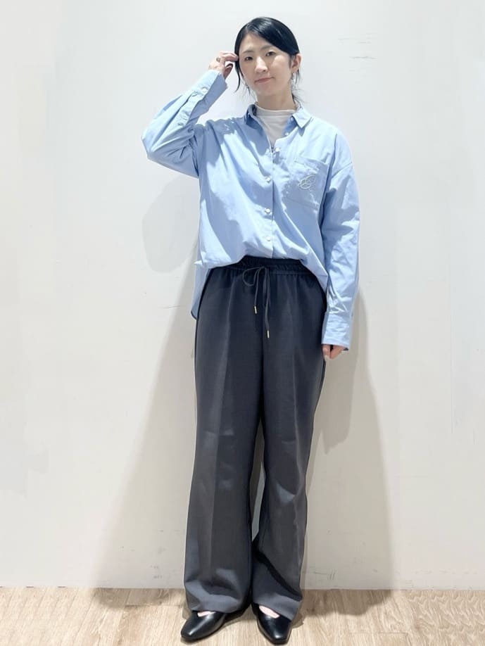 momokoさんの「OPAQUE.CLIP｜カシミヤブレンドウールミドルピーコート」を使ったコーディネート