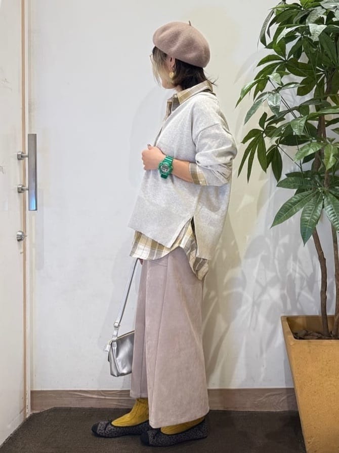 misakiさんの「SHOO･LA･RUE｜【洗濯機可/S-LL】程よい抜け感 大人のチェックシャツ」を使ったコーディネート