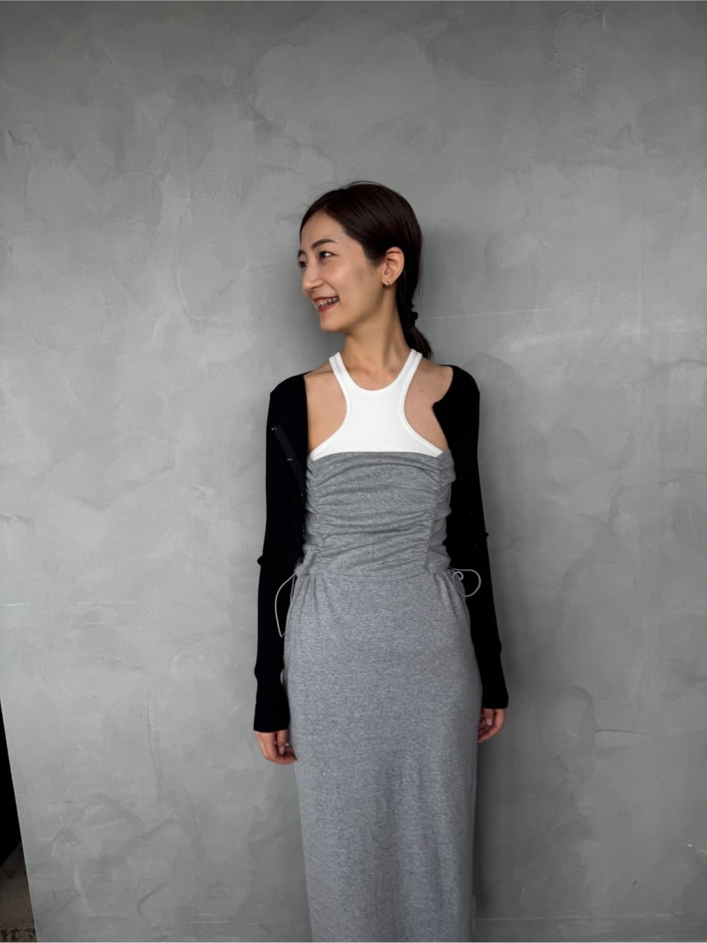 uchi__yamaさんの「CODE A｜drawstring skirt dress」を使ったコーディネート