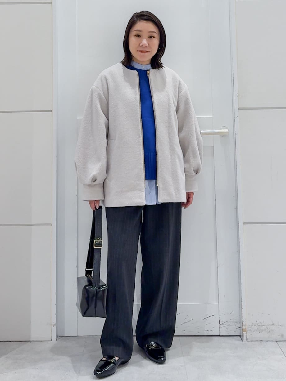 yuka.aさんの「OPAQUE.CLIP｜バンドカラーシャツ【洗濯機OK】」を使ったコーディネート