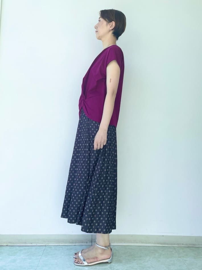 aliceさんの「UNTITLED｜【洗える/Tシャツ】ツイストプルオーバー」を使ったコーディネート