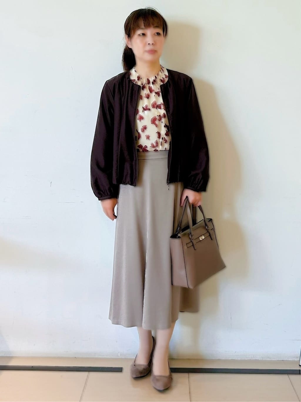 ひーさんの「Reflect｜【ライトアウター／ゆったり羽織れる／気軽な羽織りに◎】ライトブルゾン」を使ったコーディネート