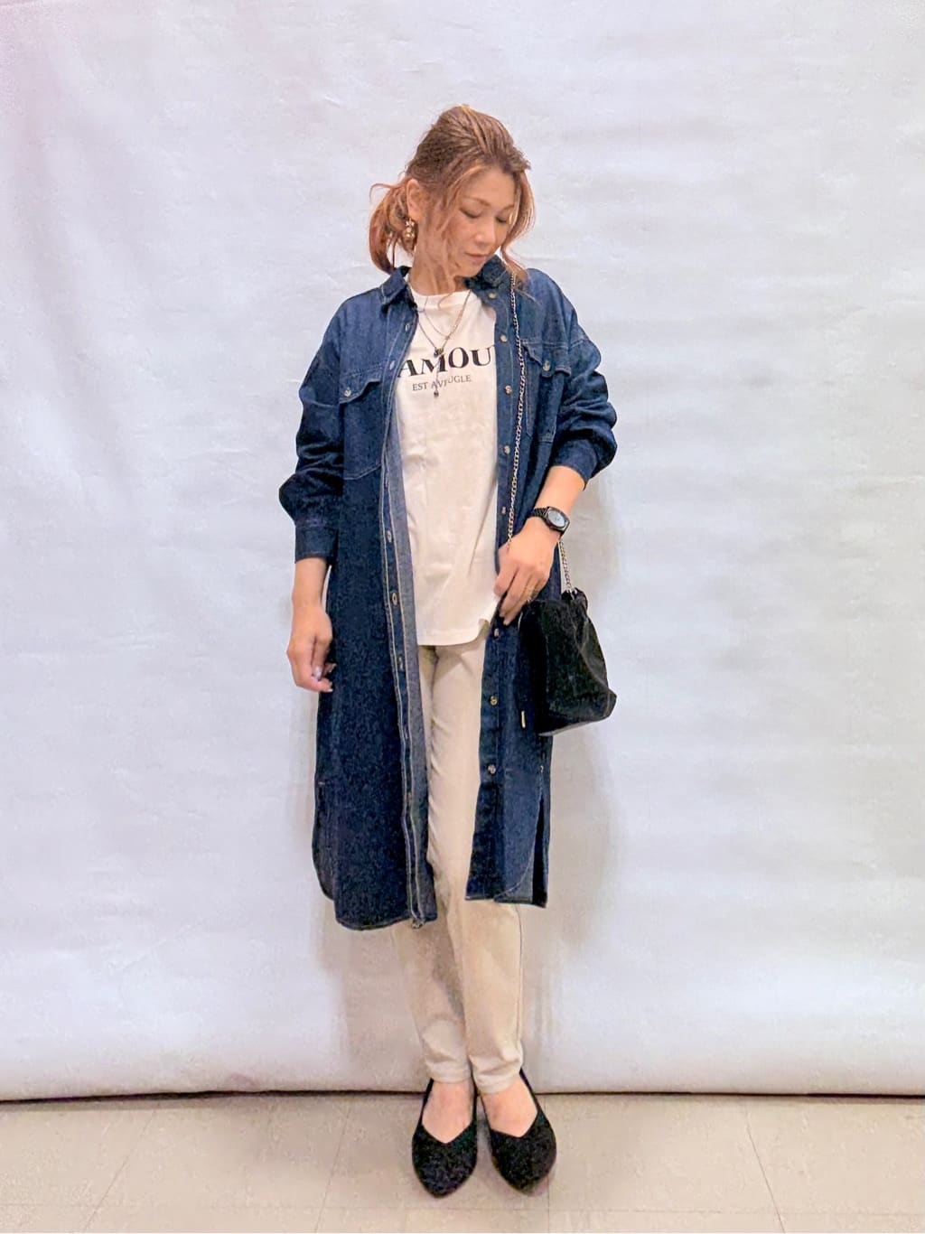 fuuさんの「SHOO･LA･RUE｜グラフィックアソート ベーシックロンT」を使ったコーディネート