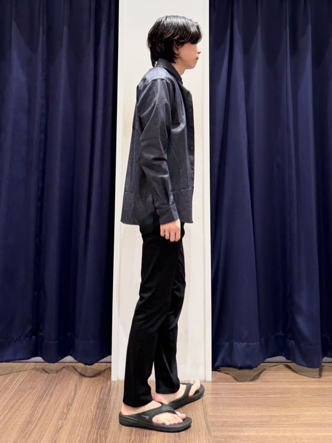 Tightさんの「THE SHOP TK｜ツイルキーネック 半袖Tシャツ 接触冷感/洗濯機OK」を使ったコーディネート