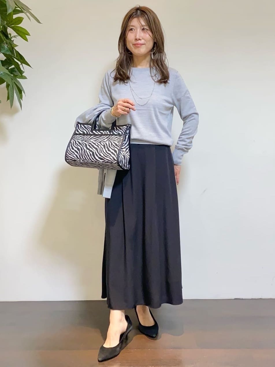 tomoさんの「UNTITLED｜【アンサンブル可/洗える/ウール100%】クルーネックウールニット」を使ったコーディネート