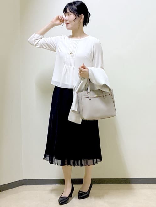  beni_gingerさんの「Reflect｜【SS-4Lサイズ】ピンタック&times;スカラレースブラウス」を使ったコーディネート