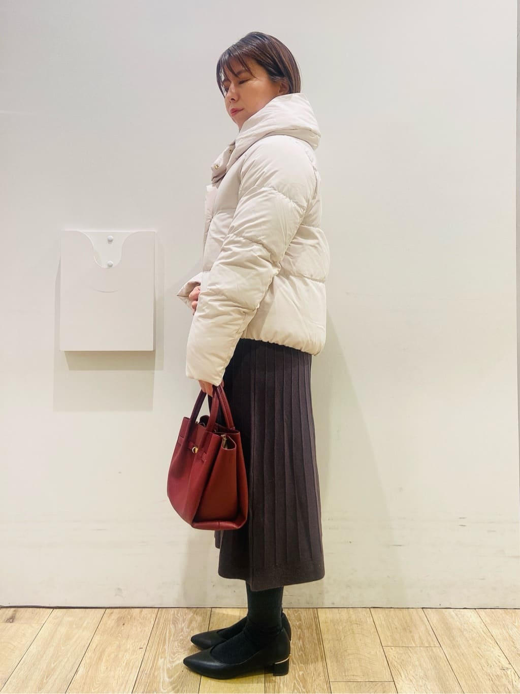 YUKOさんの「index｜【抗菌防臭】ビジュー付きヒールパンプス」を使ったコーディネート