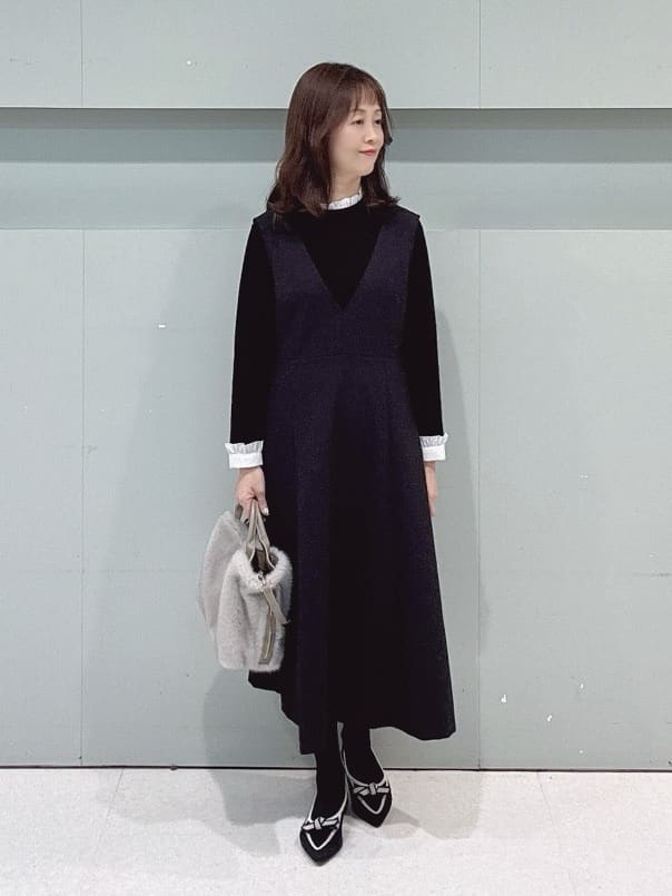makiさんの「UNTITLED｜【軽アウター/ミドル丈】ウールニットコーディガン」を使ったコーディネート